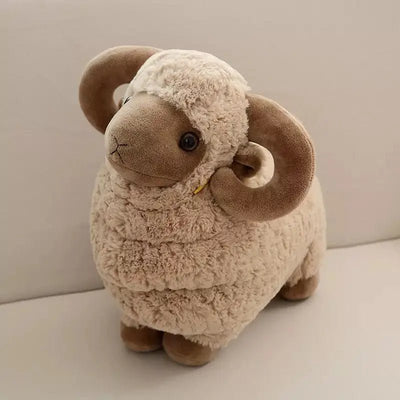 Plushie Realistic Sheep, Four Colors, 8-20" | 20-50 cm plush toy – – Brown – Image 5 | Plushie Produce
