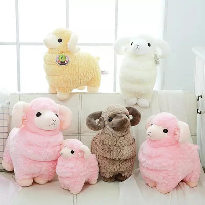 Plushie Realistic Sheep, Four Colors, 8-20" | 20-50 cm plush toy – – – Image 1 | Plushie Produce