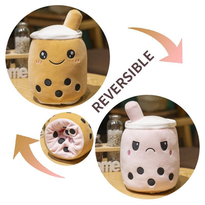 Plushie Reversible Boba Tea Toy, 6-10" | 15-25 cm plush toy – – – Image 1 | Plushie Produce