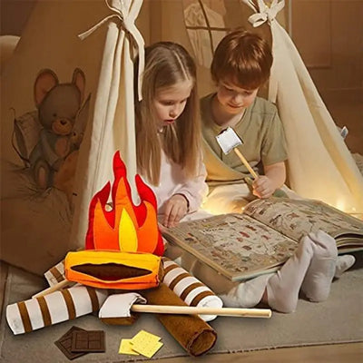 Plushie S'mores Campfire Play Set, 16" | 40 cm plush toy – – – Image 5 | Plushie Produce