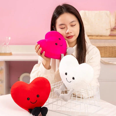 Plushie Valentine's Heart Plushie, Three Colors, 7-12" |18-30 cm plush toy – – – Image 14 | Plushie Produce