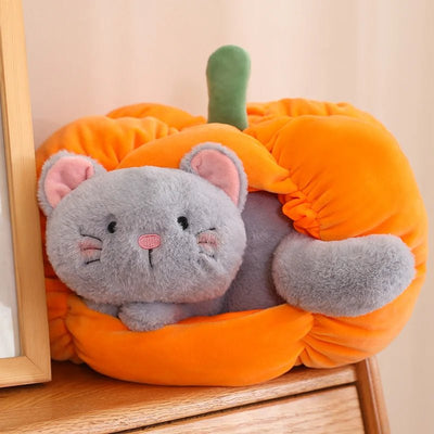 Pumpkin Plushie with Hidden Stuffed Animal plush toy – – – Image 7 | Plushie Produce