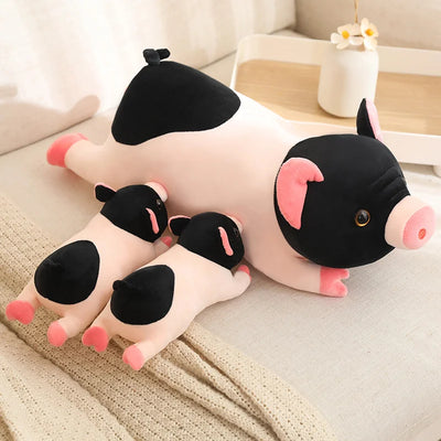 Realistic Black and Pink Pig Plushie, 8-24" | 20-60 cm plush toy – – – Image 3 | Plushie Produce