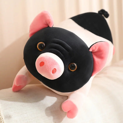 Realistic Black and Pink Pig Plushie, 8-24" | 20-60 cm plush toy – – – Image 4 | Plushie Produce