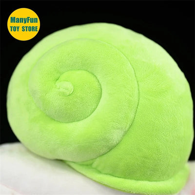 Realistic Green Land Snail Plushie, 10" | 25 cm plush toy – – – Image 4 | Plushie Produce