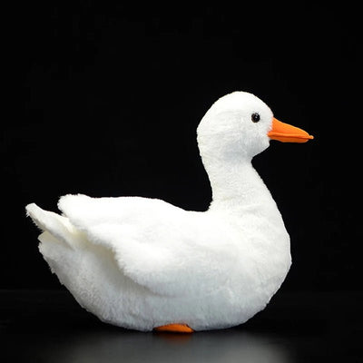 Realistic Mallard & Call Duck Plushie, 12" | 26 cm plush toy – – White – Image 4 | Plushie Produce