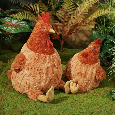 Realistic Sitting Chicken Plushie, 3 Sizes, 9-18" | 23-45 cm plush toy – – – Image 4 | Plushie Produce