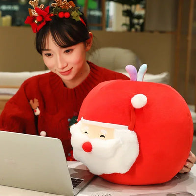 Santa Claus Apple Plushie, 10-14" | 25-35 cm plush toy – – – Image 3 | Plushie Produce