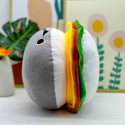 Shark Hamburger Plushie, 13" | 33 cm plush toy – – – Image 2 | Plushie Produce