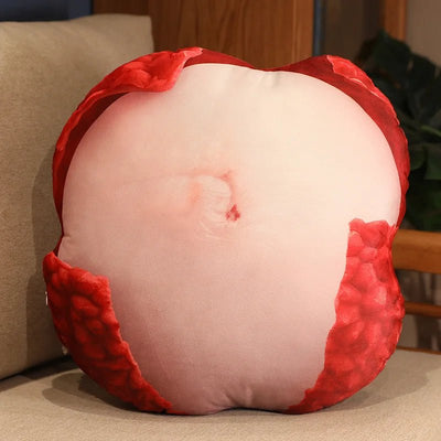Simulation Fruit Throw Pillow Plushies, 15 Fruits, 16-22" | 40-55 cm plush toy – – litchi 40x40 – Image 19 | Plushie Produce