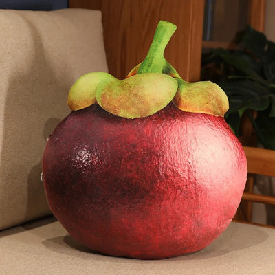 Simulation Fruit Throw Pillow Plushies, 15 Fruits, 16-22" | 40-55 cm plush toy – – mangosteen 40x50 – Image 10 | Plushie Produce