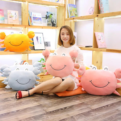 Smiling Crab Plushie, 18-24" | 45-60 cm plush toy – – – Image 3 | Plushie Produce