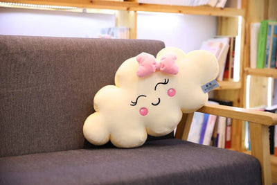 Smiling Kawaii Cloud Plushie, 20-35" | 50-90 cm plush toy – – 50cm pink – Image 8 | Plushie Produce