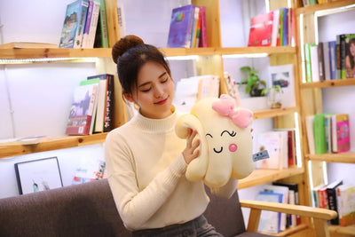 Smiling Kawaii Cloud Plushie, 20-35" | 50-90 cm plush toy – – – Image 11 | Plushie Produce