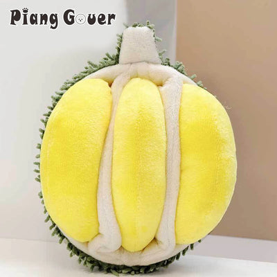 Squeaky Durian Plushie Dog Toy – Interactive Plush Food for Pets plush toy – – – Image 7 | Plushie Produce