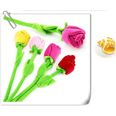 Stemmed Rose Plushies, Nine Colors, 13" | 32 cm plush toy – – – Image 3 | Plushie Produce