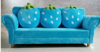 Strawberry Dream Children's Couch Set - Four Colors plush toy – – Blue 3-person Couch – Image 28 | Plushie Produce
