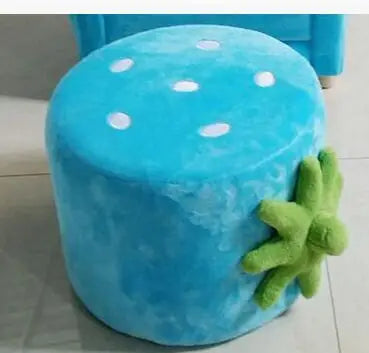 Strawberry Dream Children's Couch Set - Four Colors plush toy – – Blue ottoman – Image 14 | Plushie Produce
