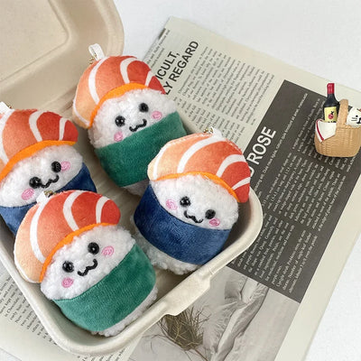Sushi Roll Plushie Keychain – Kawaii Mini Plush Toy Food plush toy – – – Image 4 | Plushie Produce
