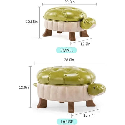 Turtle Time Faux Leather Ottoman - Five Colors plush toy – – – Image 3 | Plushie Produce
