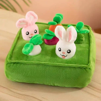 Vegetable Put-In-the-Hole Plush Toys | Educational Plushies for Early Childhood plush toy – – green 1 – Image 3 | Plushie Produce