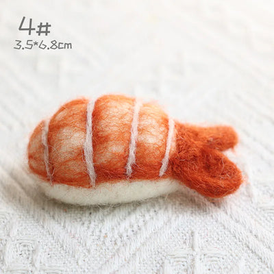 Wool Felt Sushi Plushies – Realistic Mini Food Plush Toys plush toy – – A – Image 10 | Plushie Produce