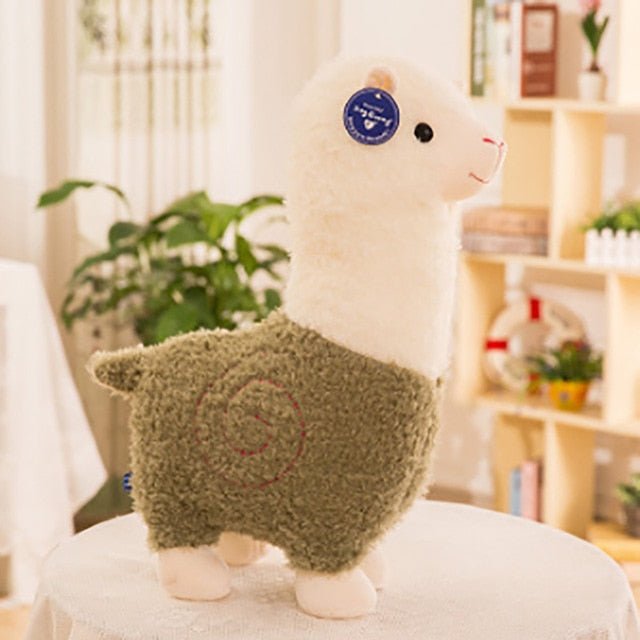 Adorable Alpaca Stuffed Animal, Six Colors, 10" | 25 cm plush toy – – green – Image 8 | Plushie Produce