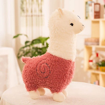 Adorable Alpaca Stuffed Animal, Six Colors, 10" | 25 cm plush toy – – pink – Image 5 | Plushie Produce