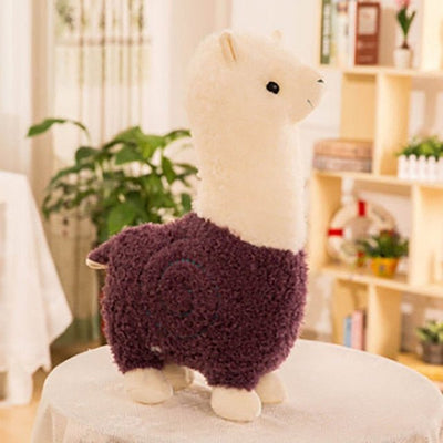 Adorable Alpaca Stuffed Animal, Six Colors, 10" | 25 cm plush toy – – purple – Image 4 | Plushie Produce