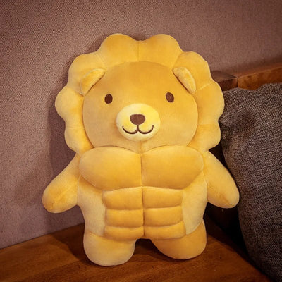Bread as a Muscular Animal Plushie, 12-28 in | 30-70 cm plush toy – – Lion – Image 2 | Plushie Produce