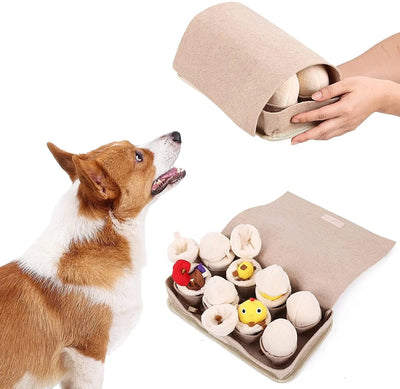Carton of Eggs Dog Toy, 11" | 28 cm plush toy – – – Image 5 | Plushie Produce