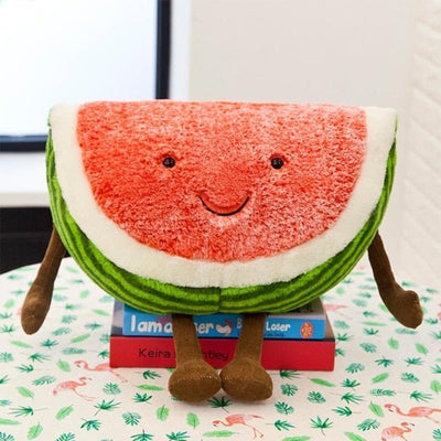 Cartoon Watermelon Wedge Plush Toy, 11-16" | 28-40cm plush toy – – 11"(28cm) – Image 1 | Plushie Produce