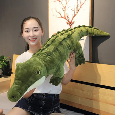 Closed-Mouth Crocodile Stuffed Animal, 3-3.9' | 90-120 cm plush toy – – 3.0 feet/ 90cm – Image 1 | Plushie Produce