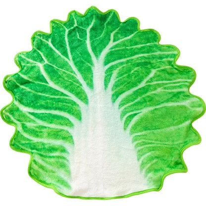 Coral Fleece Cabbage Blanket for Small Pets or Babies, 18" | 45 cm plush toy – – – Image 4 | Plushie Produce