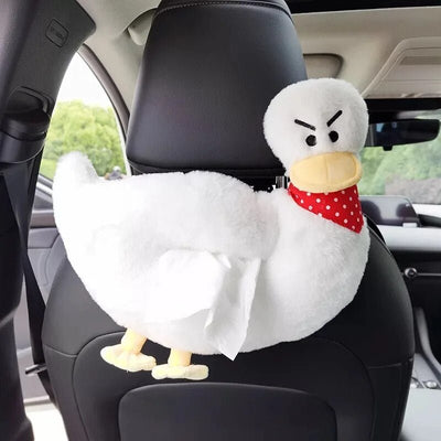 Farm Stuffed Animal Tissue Holder, Three Animals, 11" | 27 cm plush toy – – Duck – Image 7 | Plushie Produce