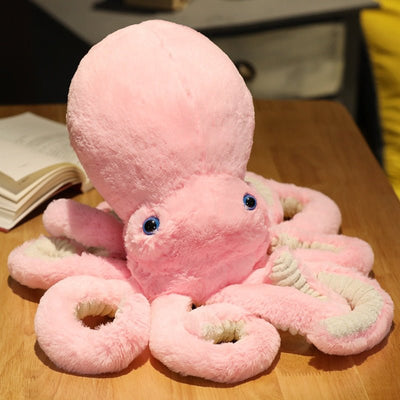 Fuzzy Octopus Plushie, Five Colors, 12-26" | 30-65 cm plush toy – – Pink – Image 2 | Plushie Produce