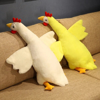 Jumbo Chicken Stuffed Animal, Two Colors, 1.6-4.3' | 50-130 cm plush toy – – – Image 4 | Plushie Produce