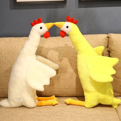 Jumbo Chicken Stuffed Animal, Two Colors, 1.6-4.3' | 50-130 cm plush toy – – – Image 5 | Plushie Produce