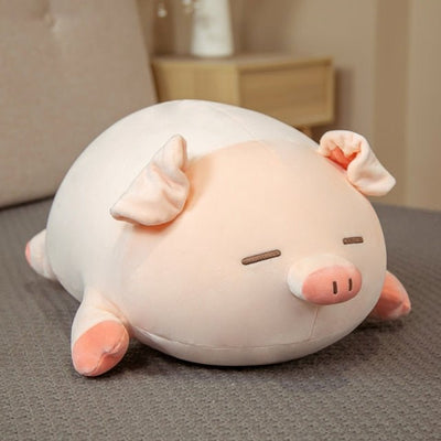 Jumbo Pink Squishy Pig Plushie, 1.3-2.6' | 40-80 cm plush toy – – 1.3 ft (40cm) – Image 8 | Plushie Produce