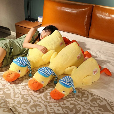Jumbo Sleepy Duck Plushie, 2.3-3.6' | 70-110 cm plush toy – – – Image 3 | Plushie Produce
