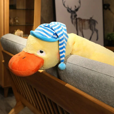Jumbo Sleepy Duck Plushie, 2.3-3.6' | 70-110 cm plush toy – – – Image 7 | Plushie Produce