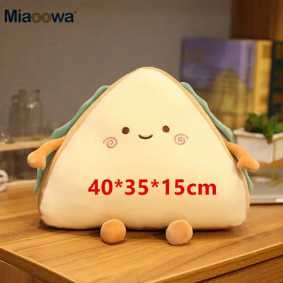Kawaii Sandwich Slice Plushie: Four Styles, 12-18 in | 30-45 cm plush toy – – 40cm smiling – Image 9 | Plushie Produce