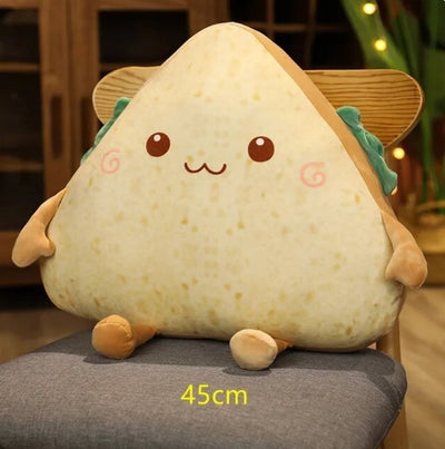 Kawaii Sandwich Slice Plushie: Four Styles, 12-18 in | 30-45 cm plush toy – – 45cm happy – Image 10 | Plushie Produce