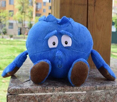 Plushie Assorted Fruit and Veggie Plushies, 10" | 25 cm plush toy – – Blueberry – Image 3 | Plushie Produce