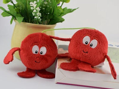 Plushie Assorted Fruit and Veggie Plushies, 10" | 25 cm plush toy – – Mini cherry (keychain size) – Image 5 | Plushie Produce
