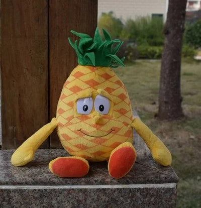 Plushie Assorted Fruit and Veggie Plushies, 10" | 25 cm plush toy – – pineapple – Image 7 | Plushie Produce