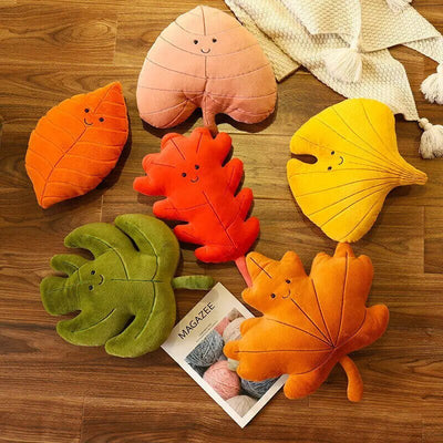 Plushie Autumn Leaf Collection- Fall Decor, Six Styles, 14" | 35 cm plush toy – – – Image 1 | Plushie Produce