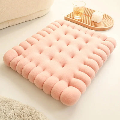 Plushie Biscuit Seat Cushion- 8 Styles, 18-22" | 45-55 cm plush toy – – Square Pink – Image 7 | Plushie Produce