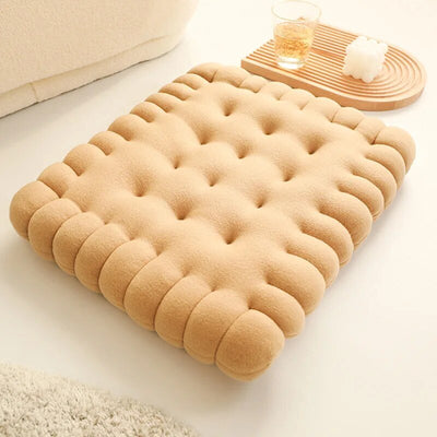 Plushie Biscuit Seat Cushion- 8 Styles, 18-22" | 45-55 cm plush toy – – Square Yellow – Image 4 | Plushie Produce