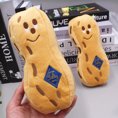 Plushie Cartoon Peanut Pencil Case, 8" | 21 cm plush toy – – – Image 1 | Plushie Produce
